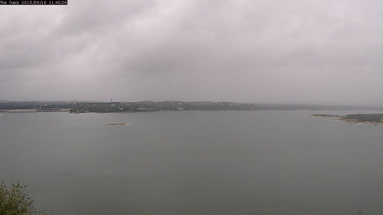 Lake Travis webcam, September 16, 2015 10:45 AM CT