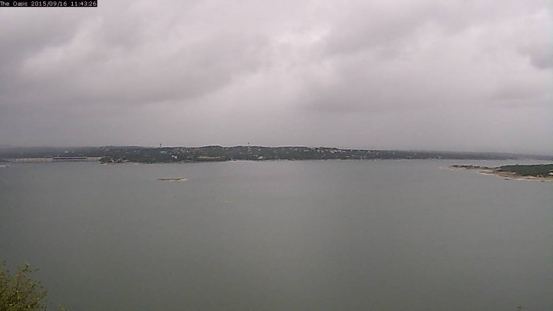 Lake Travis webcam, September 16, 2015 10:50 AM CT