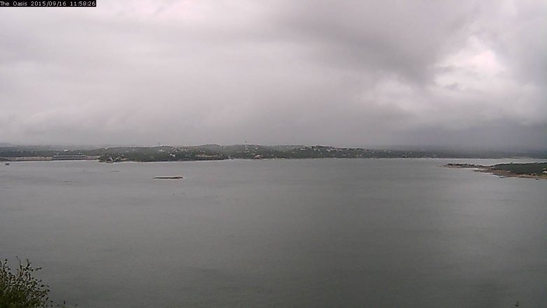 Lake Travis webcam, September 16, 2015 11:05 AM CT