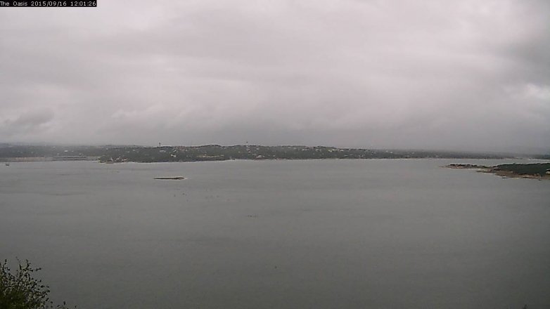 Lake Travis webcam, September 16, 2015 11:10 AM CT