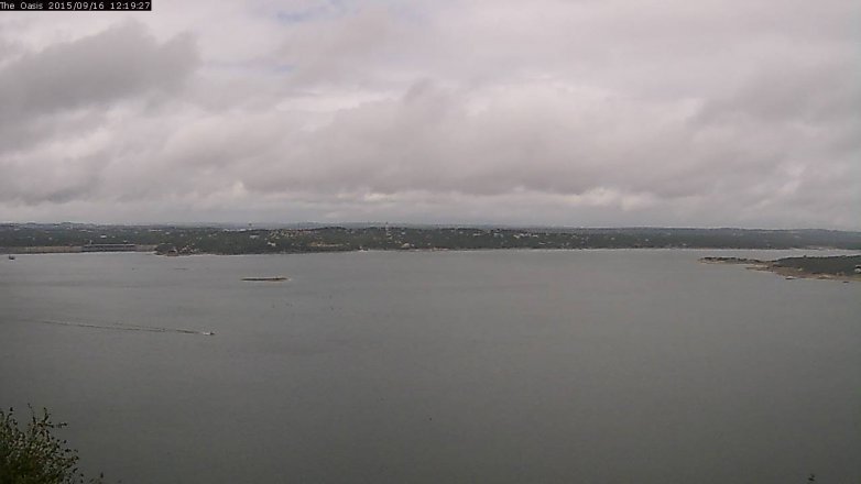 Lake Travis webcam, September 16, 2015 11:25 AM CT