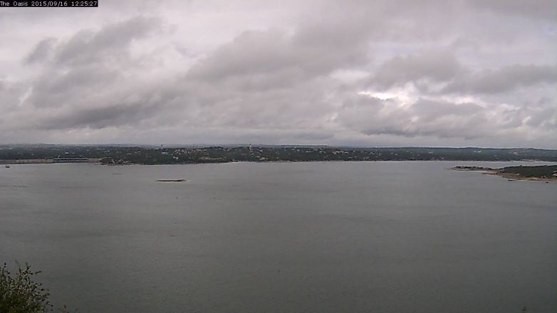 Lake Travis webcam, September 16, 2015 11:30 AM CT