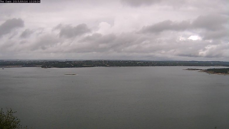 Lake Travis webcam, September 16, 2015 11:35 AM CT