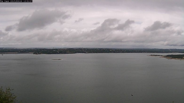 Lake Travis webcam, September 16, 2015 11:40 AM CT