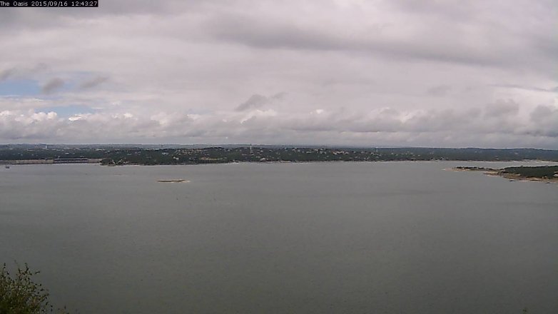 Lake Travis webcam, September 16, 2015 11:50 AM CT