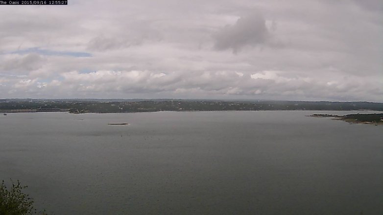 Lake Travis webcam, September 16, 2015 12:00 PM CT