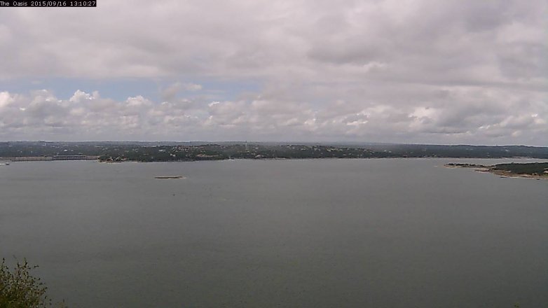 Lake Travis webcam, September 16, 2015 12:15 PM CT