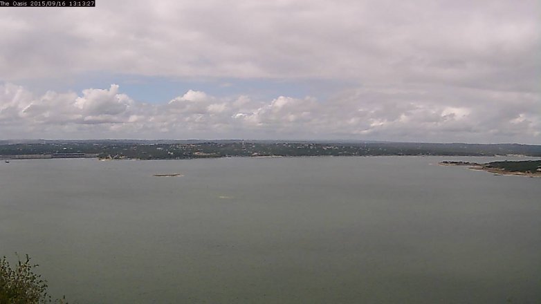 Lake Travis webcam, September 16, 2015 12:20 PM CT