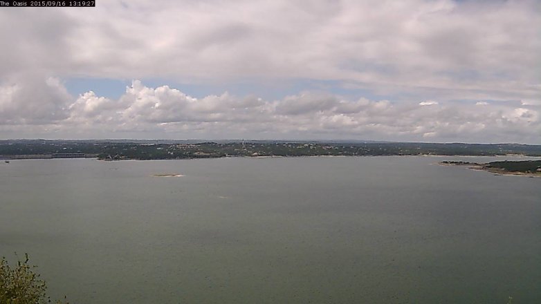 Lake Travis webcam, September 16, 2015 12:25 PM CT