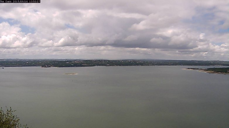 Lake Travis webcam, September 16, 2015 12:55 PM CT