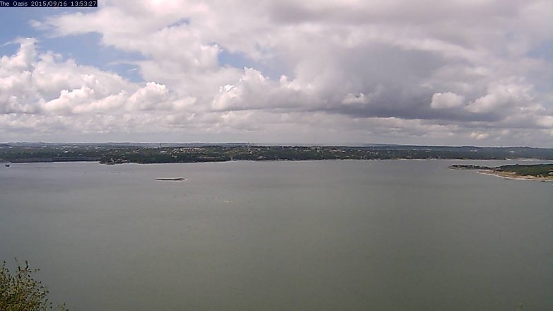 Lake Travis webcam, September 16, 2015 1:00 PM CT