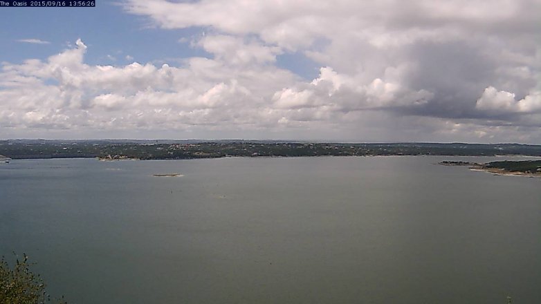 Lake Travis webcam, September 16, 2015 1:05 PM CT