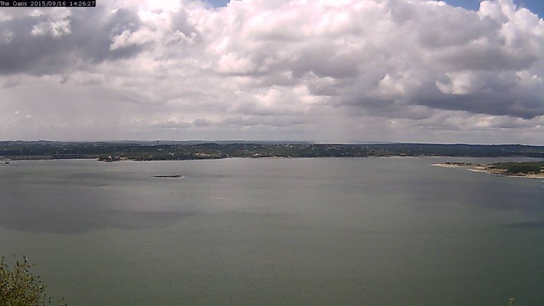 Lake Travis webcam, September 16, 2015 1:30 PM CT
