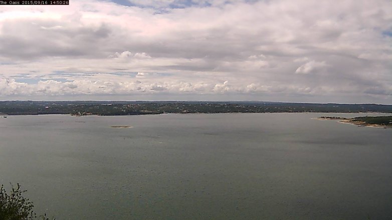 Lake Travis webcam, September 16, 2015 1:55 PM CT
