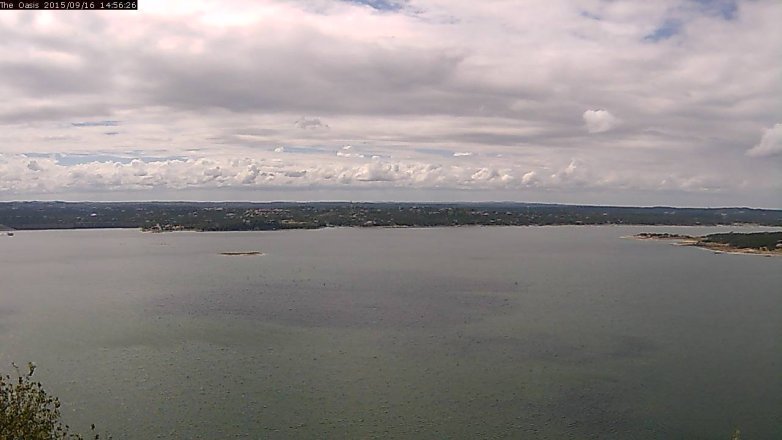 Lake Travis webcam, September 16, 2015 2:00 PM CT