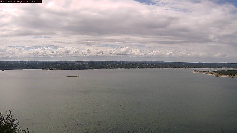 Lake Travis webcam, September 16, 2015 2:05 PM CT