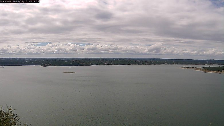 Lake Travis webcam, September 16, 2015 2:15 PM CT