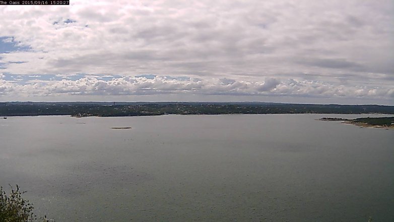 Lake Travis webcam, September 16, 2015 2:25 PM CT