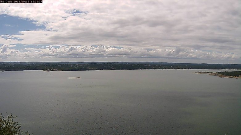 Lake Travis webcam, September 16, 2015 2:30 PM CT