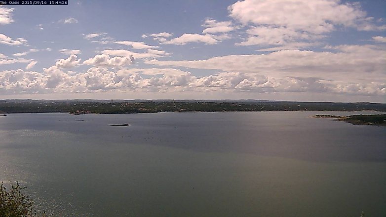 Lake Travis webcam, September 16, 2015 2:50 PM CT