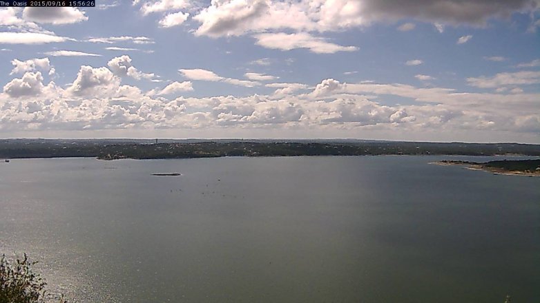 Lake Travis webcam, September 16, 2015 3:00 PM CT