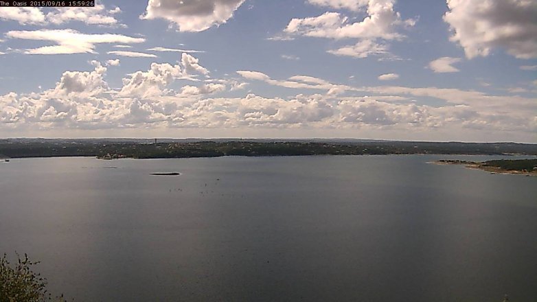 Lake Travis webcam, September 16, 2015 3:05 PM CT
