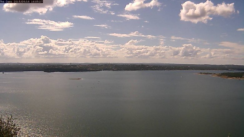 Lake Travis webcam, September 16, 2015 3:10 PM CT