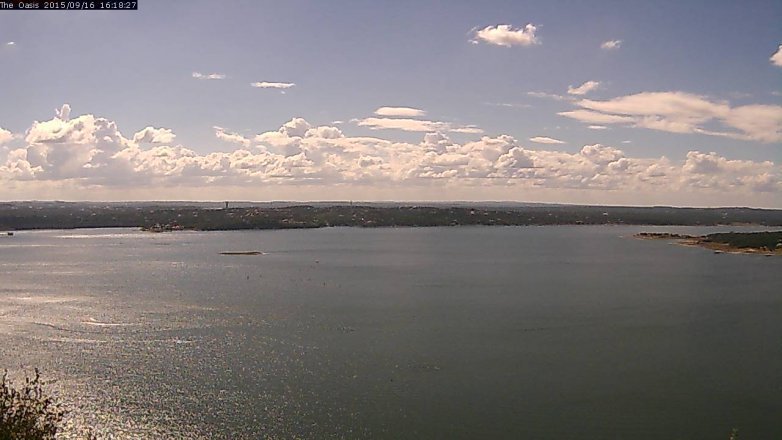Lake Travis webcam, September 16, 2015 3:25 PM CT