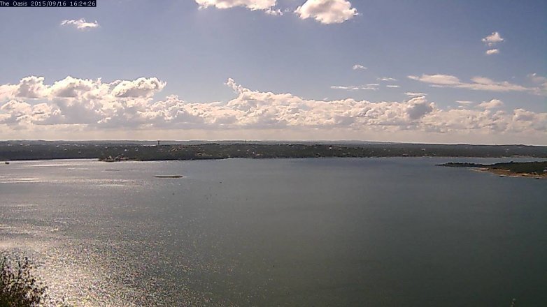 Lake Travis webcam, September 16, 2015 3:30 PM CT