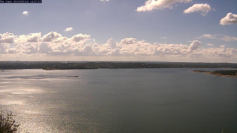 Lake Travis webcam, September 16, 2015 3:35 PM CT