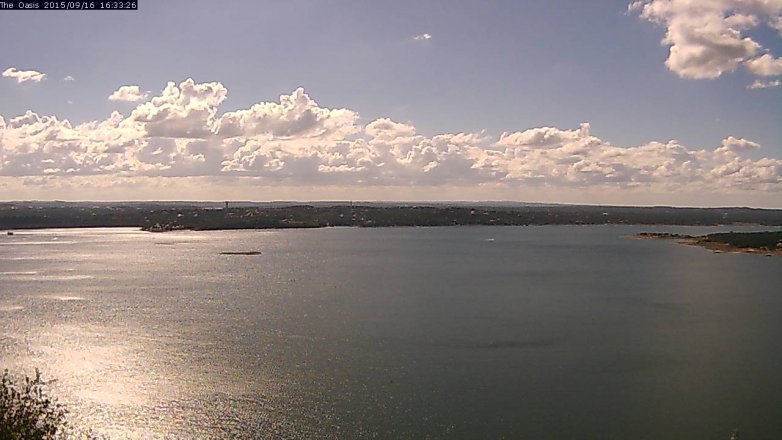 Lake Travis webcam, September 16, 2015 3:40 PM CT