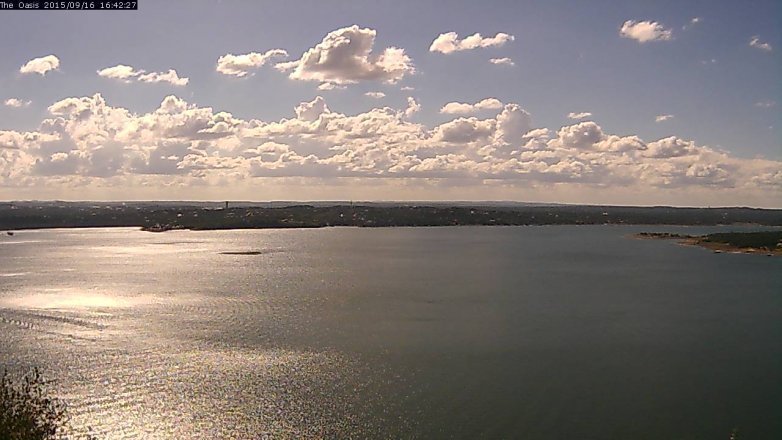 Lake Travis webcam, September 16, 2015 3:50 PM CT