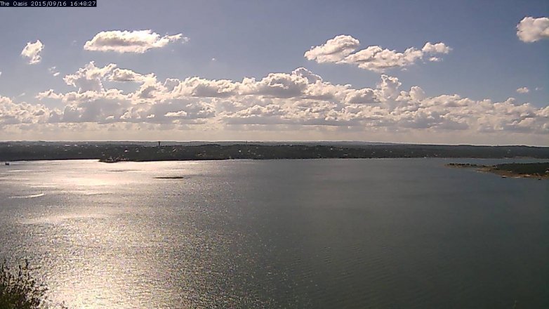 Lake Travis webcam, September 16, 2015 3:55 PM CT