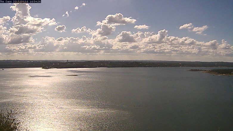 Lake Travis webcam, September 16, 2015 4:00 PM CT