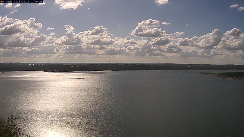 Lake Travis webcam, September 16, 2015 4:10 PM CT
