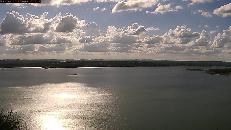 Lake Travis webcam, September 16, 2015 4:15 PM CT