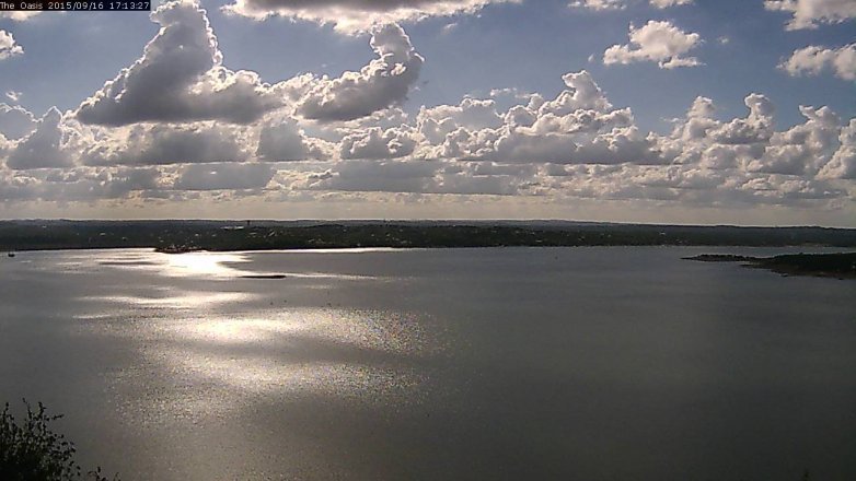 Lake Travis webcam, September 16, 2015 4:20 PM CT