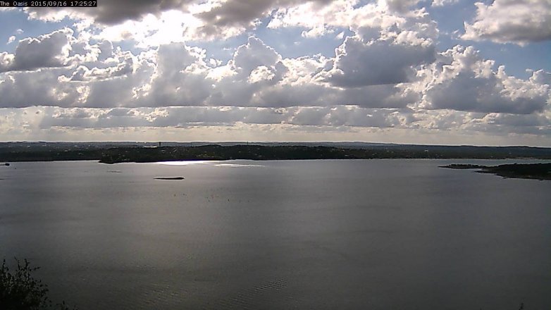 Lake Travis webcam, September 16, 2015 4:30 PM CT