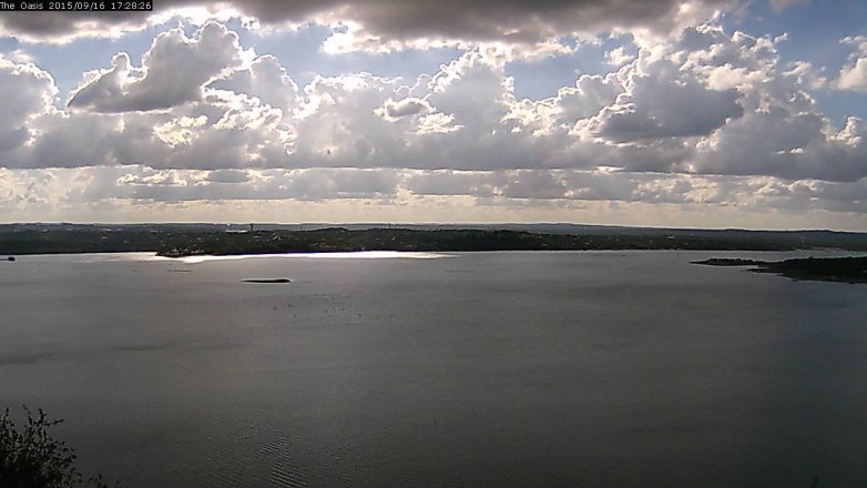 Lake Travis webcam, September 16, 2015 4:35 PM CT