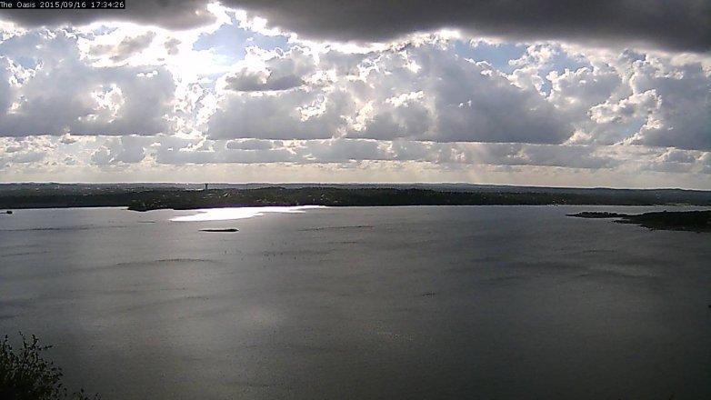 Lake Travis webcam, September 16, 2015 4:40 PM CT