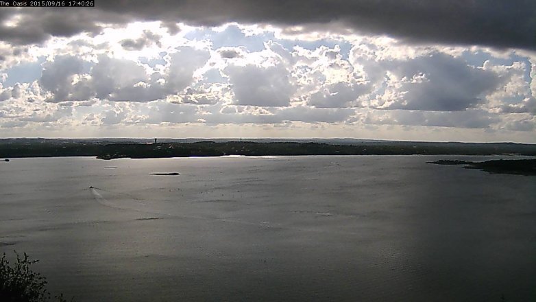 Lake Travis webcam, September 16, 2015 4:45 PM CT