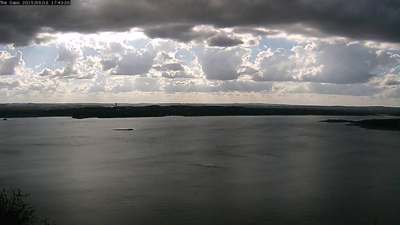 Lake Travis webcam, September 16, 2015 4:50 PM CT
