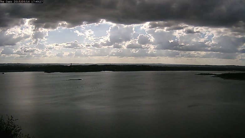 Lake Travis webcam, September 16, 2015 4:55 PM CT