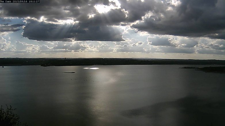 Lake Travis webcam, September 16, 2015 5:15 PM CT