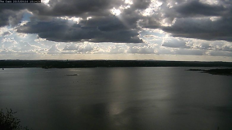 Lake Travis webcam, September 16, 2015 5:20 PM CT
