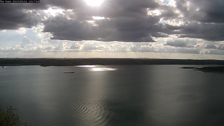 Lake Travis webcam, September 16, 2015 5:25 PM CT