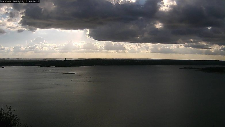 Lake Travis webcam, September 16, 2015 5:30 PM CT