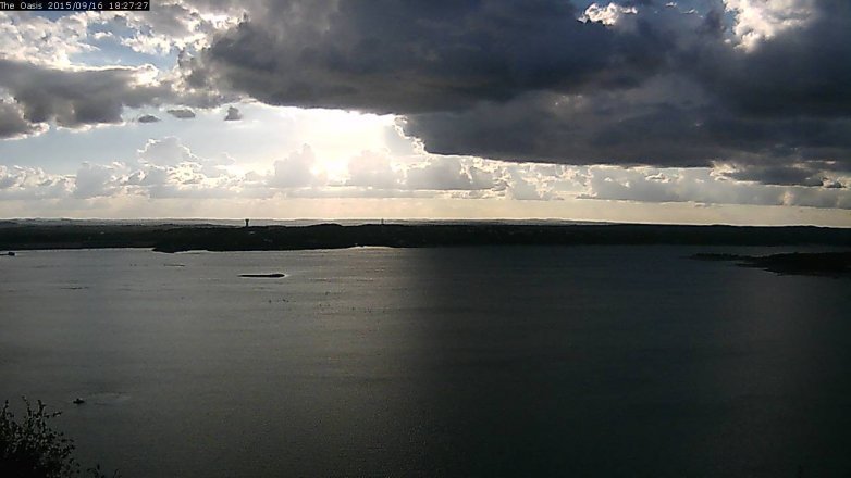 Lake Travis webcam, September 16, 2015 5:35 PM CT