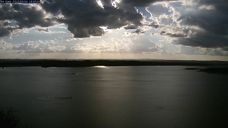 Lake Travis webcam, September 16, 2015 5:45 PM CT