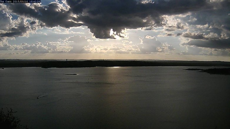 Lake Travis webcam, September 16, 2015 5:50 PM CT